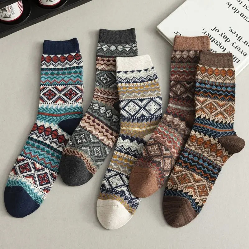 5 paires chaussettes noël