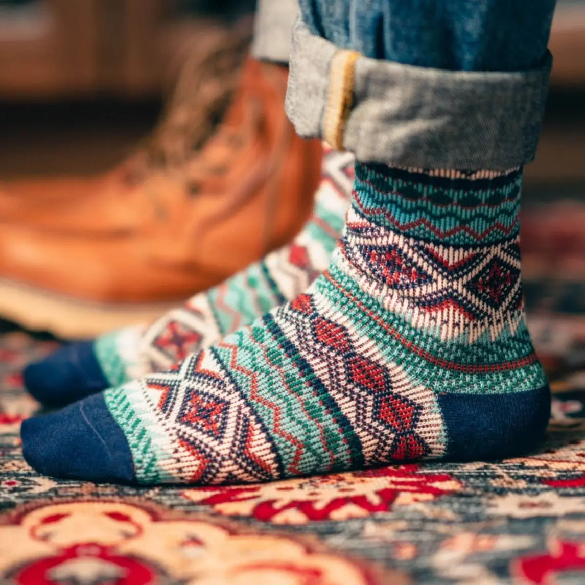 5 paires chaussettes noël