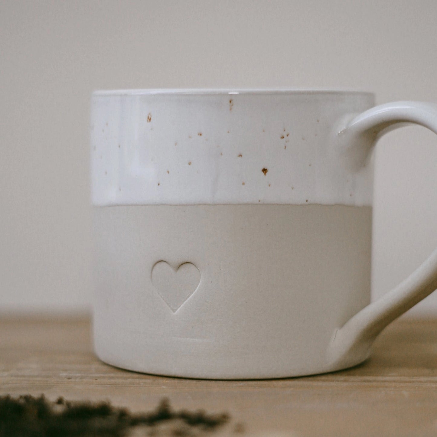 Grande tasse en forme de cœur